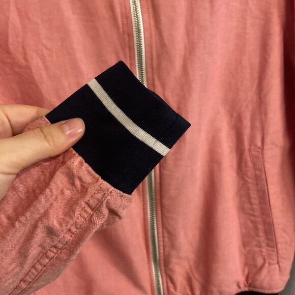 DENIM & FLOWERS- Seer Sucker zip up jacket - Size small - Picture 7 of 12